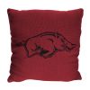 Arkansas OFFICIAL NCAA "Invert" Woven Pillow; 20" x 20"