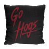 Arkansas OFFICIAL NCAA "Invert" Woven Pillow; 20" x 20"