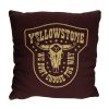 Yellowstone Dutton Ranch Badge Double Sided Jacquard Pillow