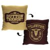 Yellowstone Dutton Ranch Badge Double Sided Jacquard Pillow